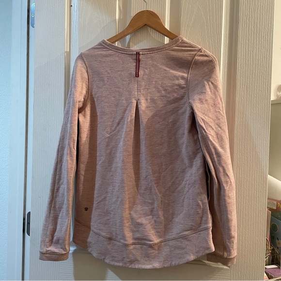 Lululemon Exhalation Pullover II Heathered Marled Mojave Magenta Pink size 6 EUC - Picture 9 of 15